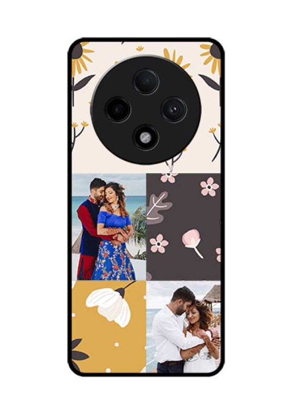 Oppo F27 Pro Plus 5G Custom Glass Phone Case3 Images With Floral Design