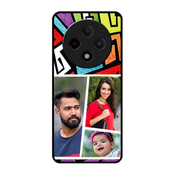 Oppo F27 Pro Plus 5G Custom Glass Phone CaseGraffiti Pattern Design