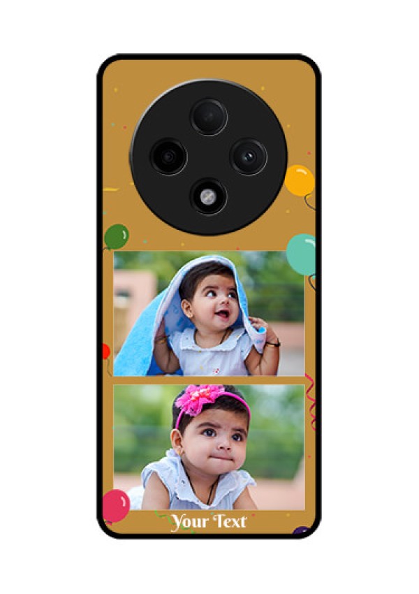 Oppo F27 Pro Plus 5G Custom Glass Phone CaseImage Holder With Birthday Celebrations Design