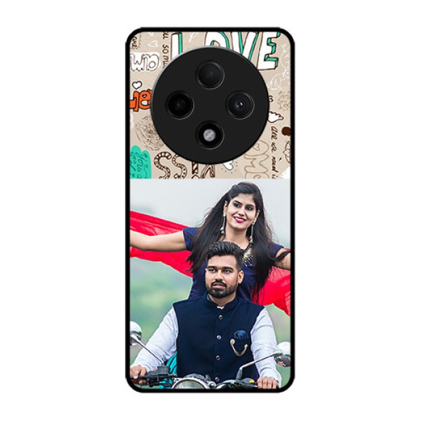 Oppo F27 Pro Plus 5G Custom Glass Phone CaseLove Doodle Pattern