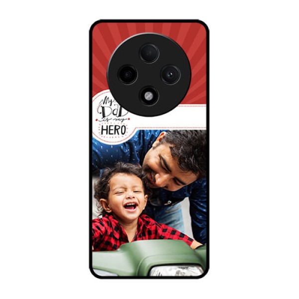 Oppo F27 Pro Plus 5G Custom Glass Phone CaseMy Dad Hero Design
