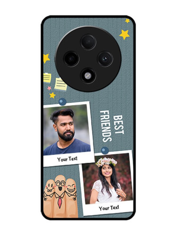 Custom Oppo F27 Pro Plus 5G Custom Glass Phone CaseSticky Frames And Friendship Design