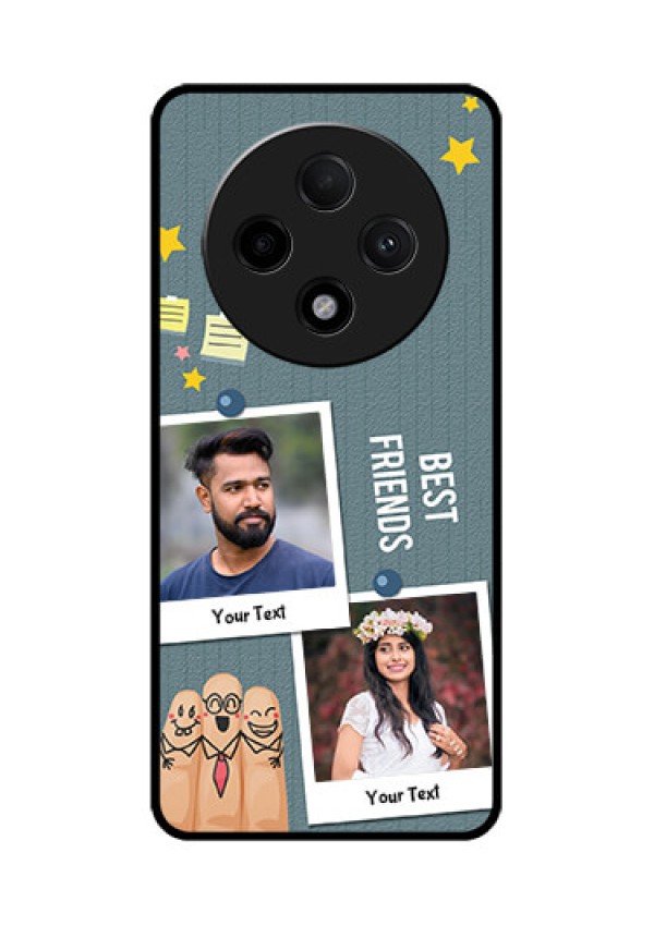 Oppo F27 Pro Plus 5G Custom Glass Phone CaseSticky Frames And Friendship Design