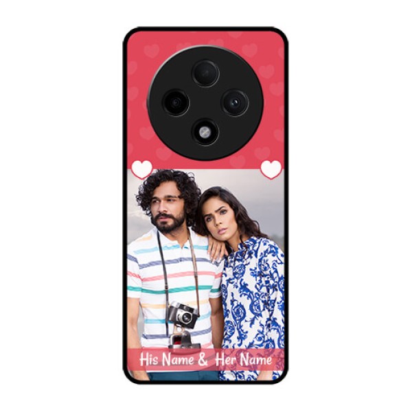 Oppo F27 Pro Plus 5G Custom Glass Phone CaseSimple Love Design