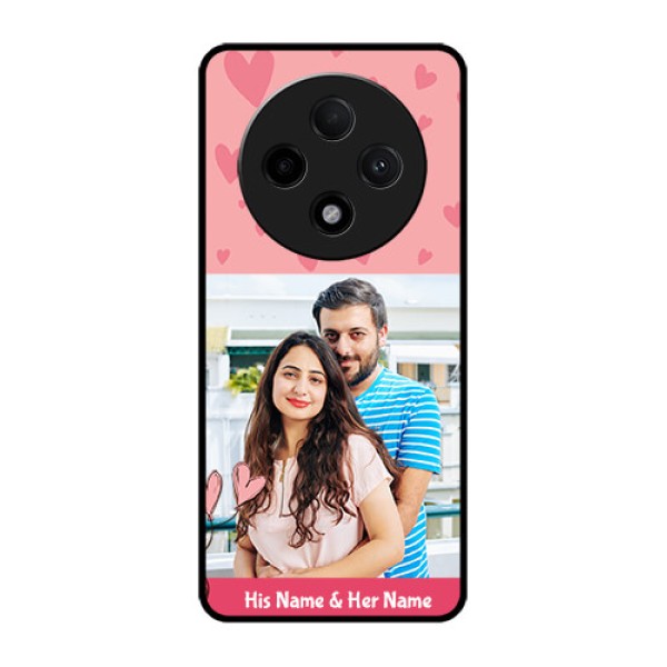 Oppo F27 Pro Plus 5G Custom Glass Phone CaseLove Design Peach Color Oppo F27 Pro Plus 5G Custom Glass Phone CaseLove Design Peach Color