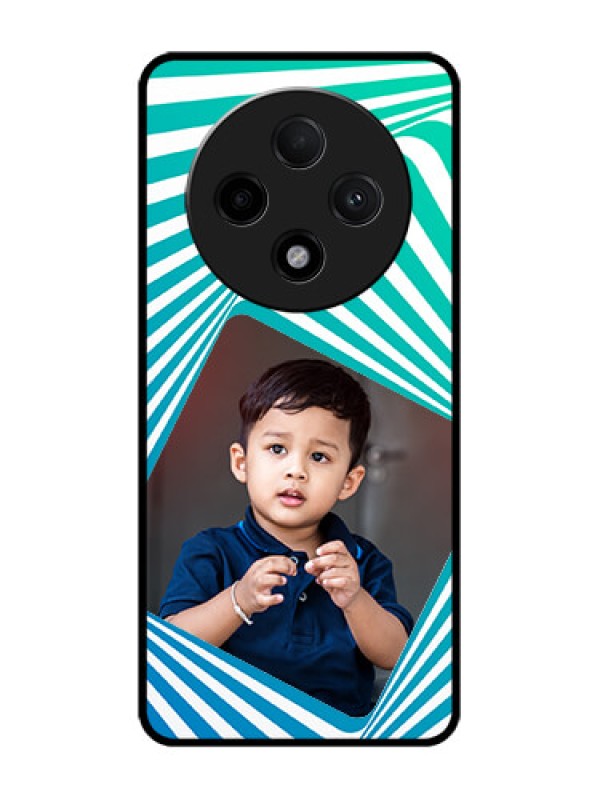 Custom Oppo F27 Pro Plus 5G Custom Glass Phone CaseAbstract Spiral Design