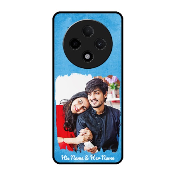 Oppo F27 Pro Plus 5G Custom Glass Phone Case - Blue Color Vintage Design Oppo F27 Pro Plus 5G Custom Glass Phone Case - Blue Color Vintage Design