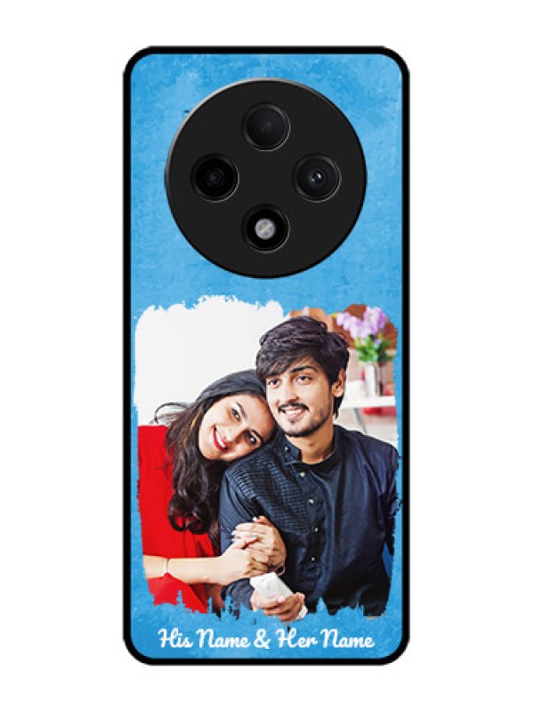 Custom Oppo F27 Pro Plus 5G Custom Glass Phone Case - Blue Color Vintage Design