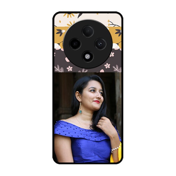 Oppo F27 Pro Plus 5G Custom Glass Phone CaseStylish Floral Design