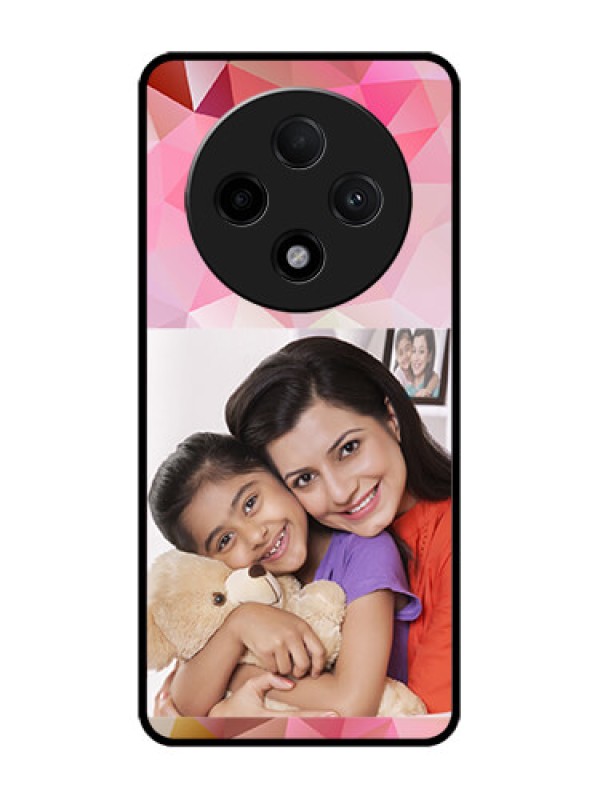 Custom Oppo F27 Pro Plus 5G Custom Glass Phone CaseAbstract Triangle Design