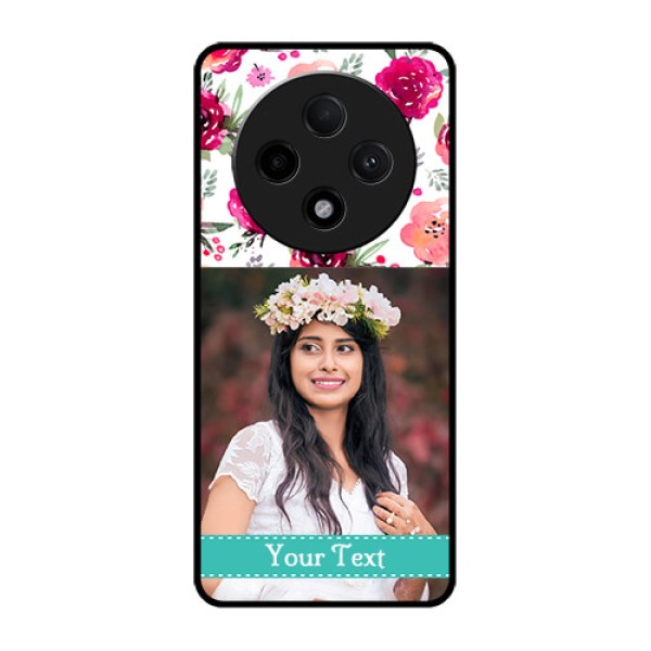 Oppo F27 Pro Plus 5G Custom Glass Phone CaseWater Colors Floral Design Oppo F27 Pro Plus 5G Custom Glass Phone CaseWater Colors Floral Design