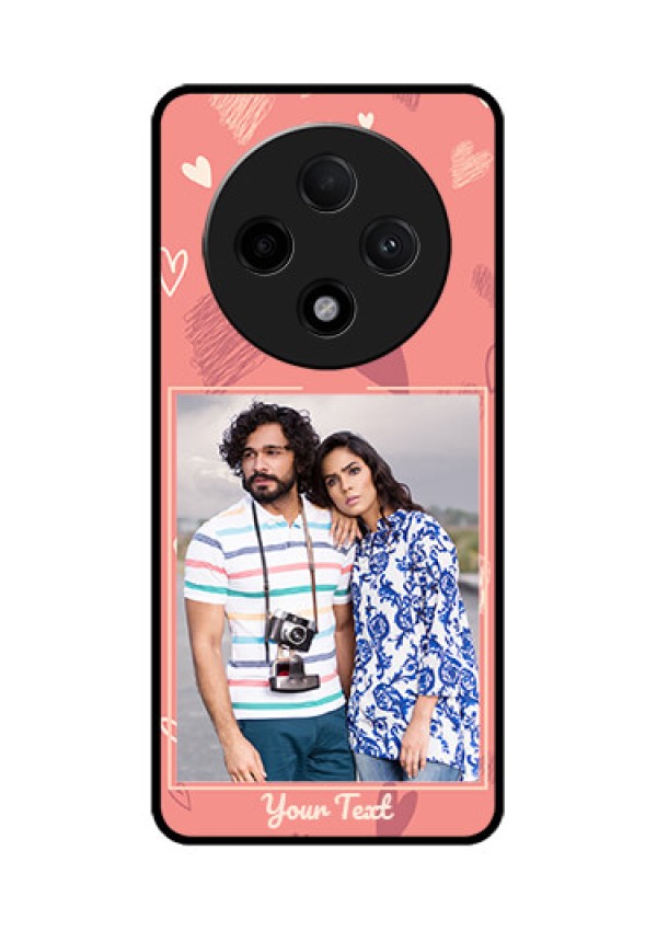 Oppo F27 Pro Plus 5G Custom Glass Phone CaseLove Doodle Art Design