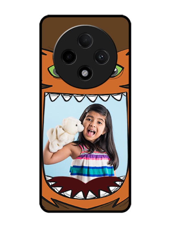 Custom Oppo F27 Pro Plus 5G Custom Glass Phone CaseOwl Monster Back Case Design