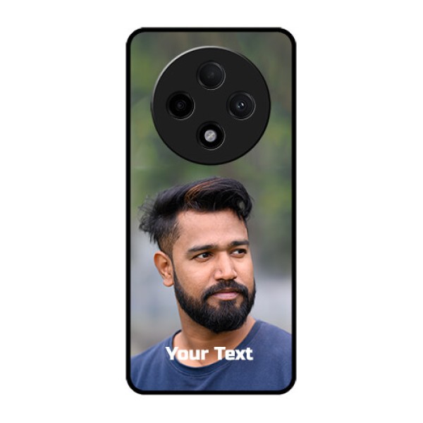 Oppo F27 Pro Plus 5G Custom Glass Phone CasePhoto With Text Design