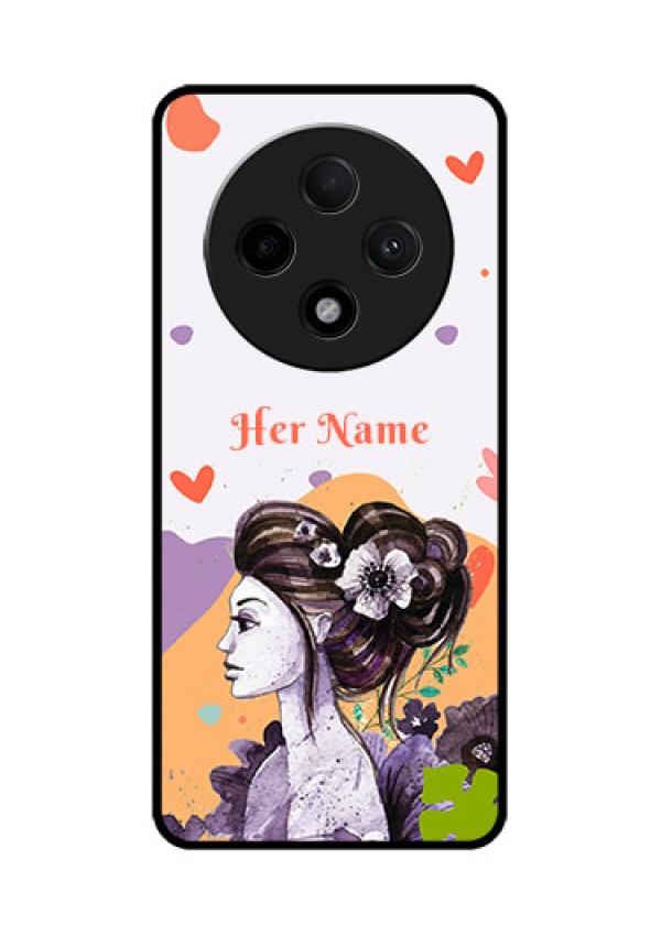 Oppo F27 Pro Plus 5G Custom Glass Phone CaseWoman And Nature Design