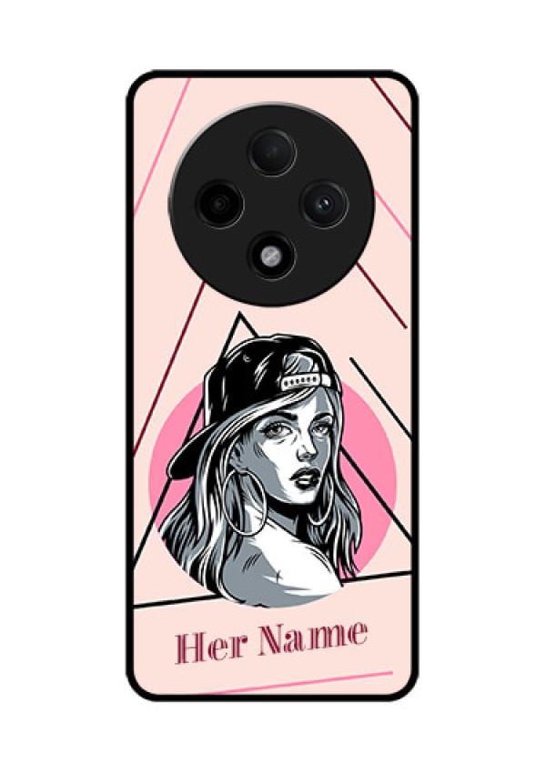 Oppo F27 Pro Plus 5G Custom Glass Phone CaseRockstar Girl Design
