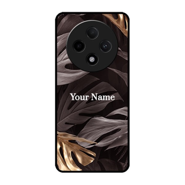 Oppo F27 Pro Plus 5G Custom Glass Phone CaseWild Leaves Digital Paint Design Oppo F27 Pro Plus 5G Custom Glass Phone CaseWild Leaves Digital Paint Design