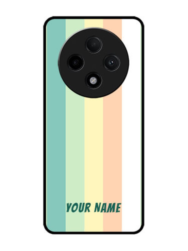 Custom Oppo F27 Pro Plus 5G Custom Glass Phone CaseMulti - Colour Stripes Design