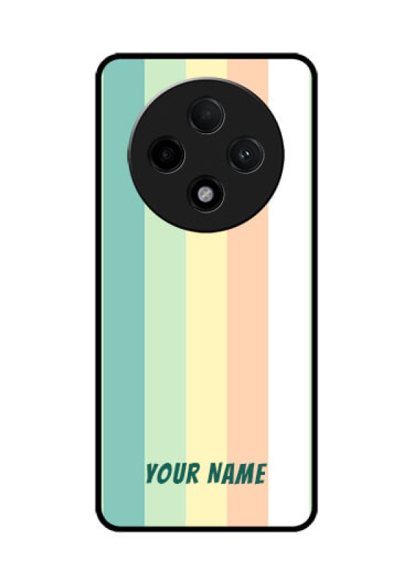 Oppo F27 Pro Plus 5G Custom Glass Phone CaseMulti - Colour Stripes Design