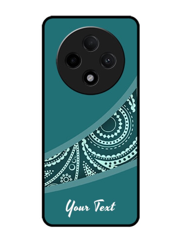 Custom Oppo F27 Pro Plus 5G Custom Glass Phone CaseSemi Visible Floral Design