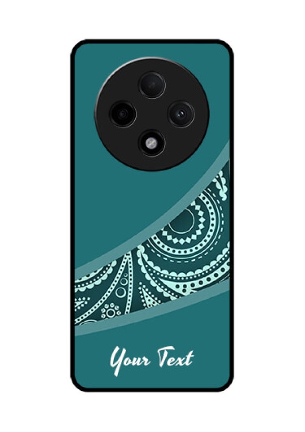 Oppo F27 Pro Plus 5G Custom Glass Phone CaseSemi Visible Floral Design