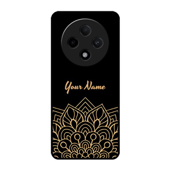 Oppo F27 Pro Plus 5G Custom Glass Phone CaseGolden Mandala Design