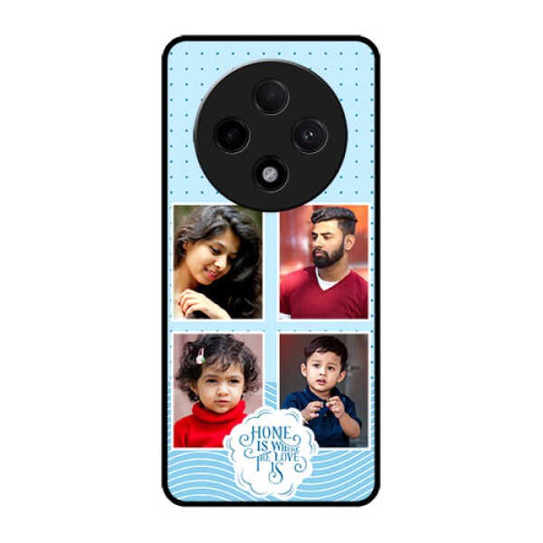 Oppo F27 Pro Plus 5G Custom Glass Phone CaseCute Love Quote With 4 Pic Upload Design Oppo F27 Pro Plus 5G Custom Glass Phone CaseCute Love Quote With 4 Pic Upload Design