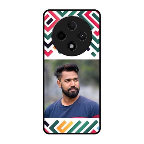 Oppo F27 Pro Plus 5G Custom Glass Phone CaseColorful Maze Pattern Design Oppo F27 Pro Plus 5G Custom Glass Phone CaseColorful Maze Pattern Design