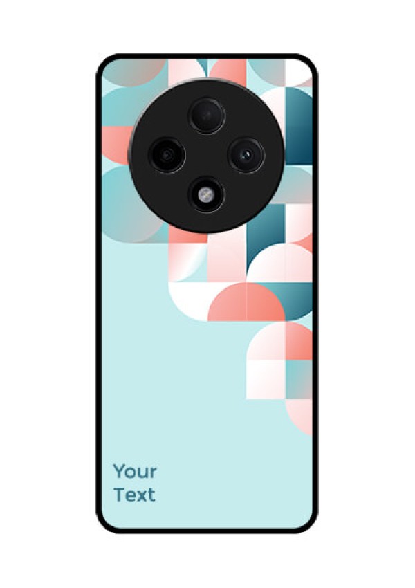 Oppo F27 Pro Plus 5G Custom Glass Phone CaseStylish Semi - Circle Pattern Design