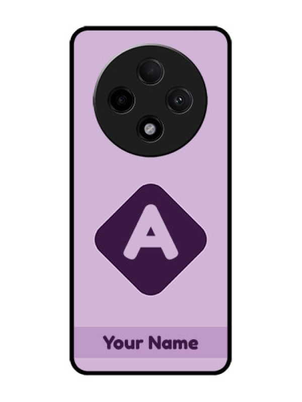 Custom Oppo F27 Pro Plus 5G Custom Glass Phone CaseCustom Letter In Curved Badge Design