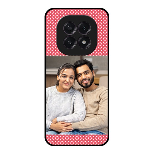 Oppo F29 5G Custom Glass Phone Case - White Dotted Design