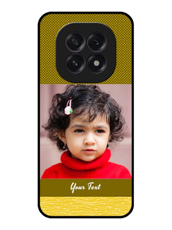 Custom Oppo F29 5G Custom Glass Phone Case - Simple Green Color Design