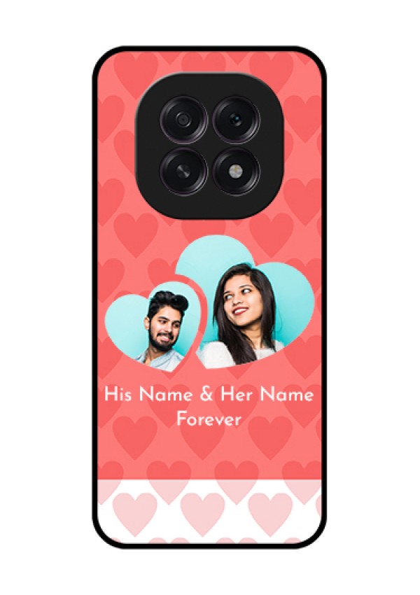Oppo F29 5G Custom Glass Phone Case - Couple Pic Upload Design