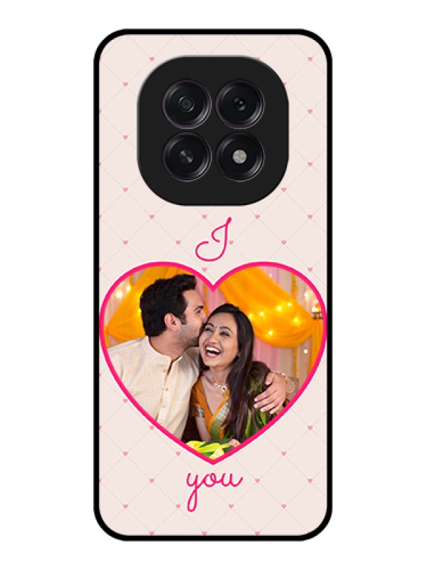 Custom Oppo F29 5G Custom Glass Phone Case - Heart Shape Design