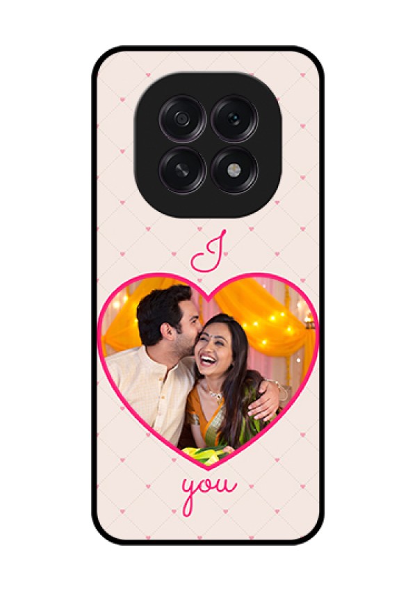 Oppo F29 5G Custom Glass Phone Case - Heart Shape Design