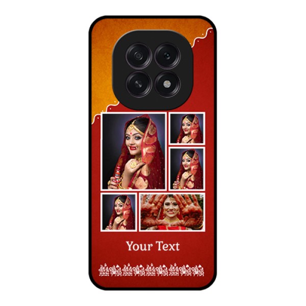 Oppo F29 5G Custom Glass Phone Case - Wedding Pic Upload Design
