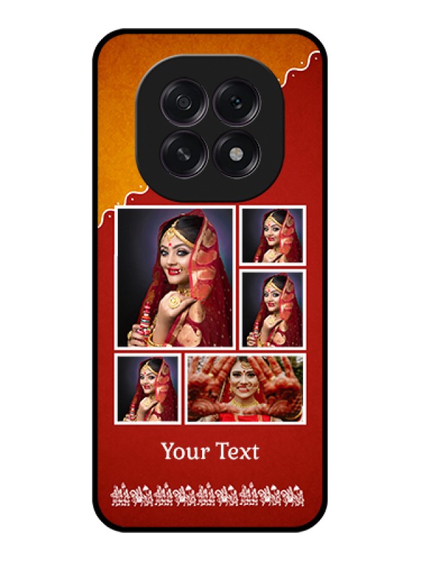 Custom Oppo F29 5G Custom Glass Phone Case - Wedding Pic Upload Design