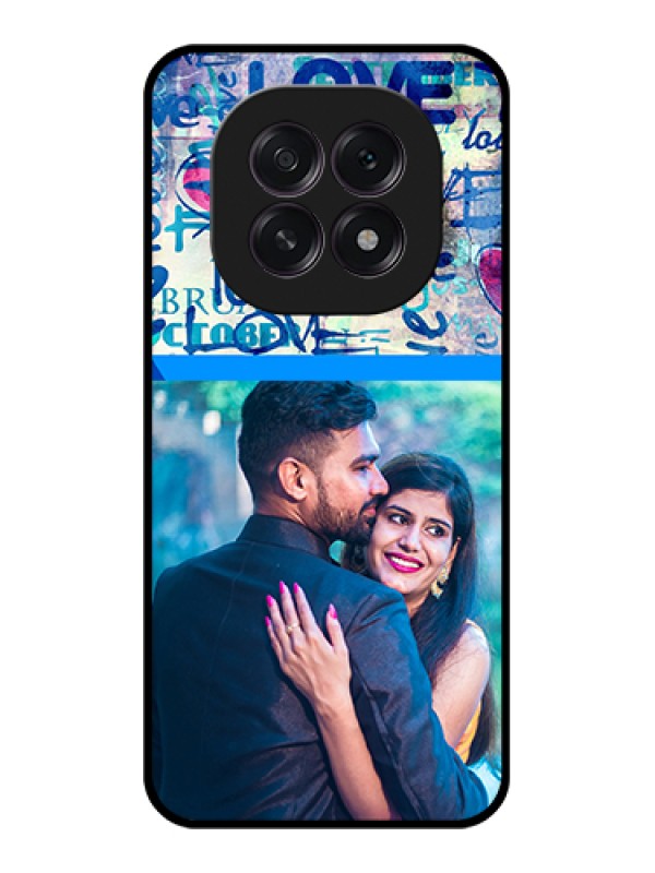 Custom Oppo F29 5G Custom Glass Phone Case - Colorful Love Design