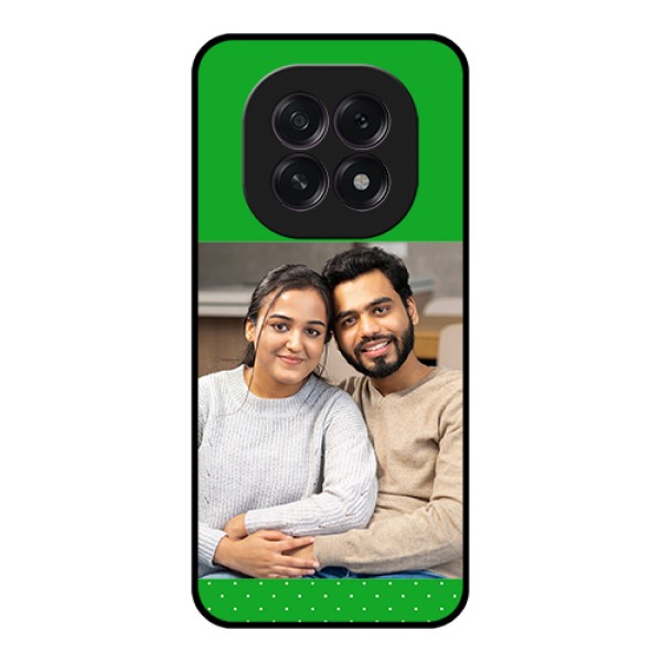 Oppo F29 5G Custom Glass Phone Case - Green Pattern Design
