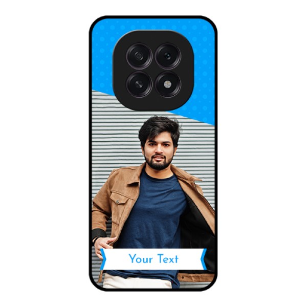 Oppo F29 5G Custom Glass Phone Case - Simple Blue Color Design
