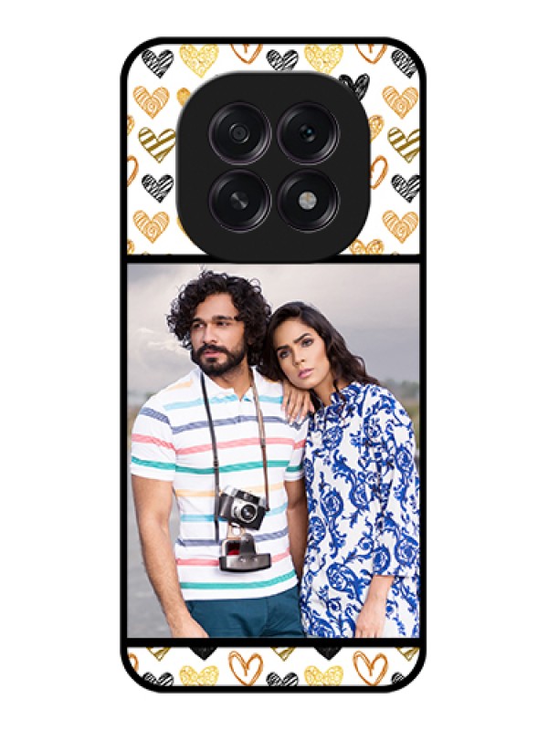 Custom Oppo F29 5G Custom Glass Phone Case - Love Symbol Design