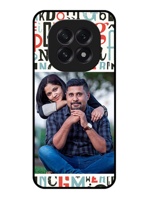 Custom Oppo F29 5G Custom Glass Phone Case - Alphabet Design