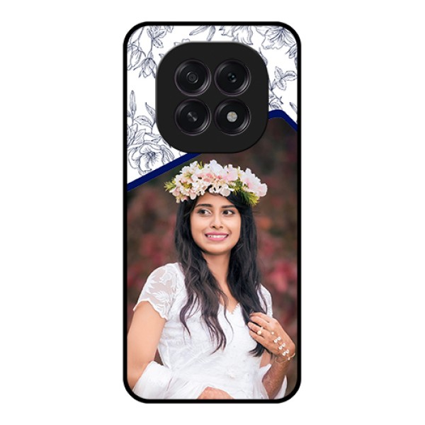 Oppo F29 5G Custom Glass Phone Case - Classy Floral Design