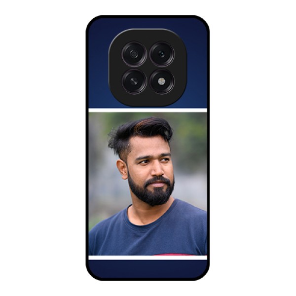 Oppo F29 5G Custom Glass Phone Case - Simple Royal Blue Design Oppo F29 5G Custom Glass Phone Case - Simple Royal Blue Design