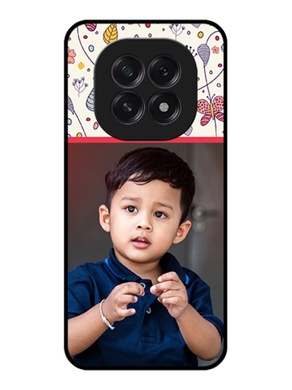 Custom Oppo F29 5G Custom Glass Phone Case - Premium Floral Design