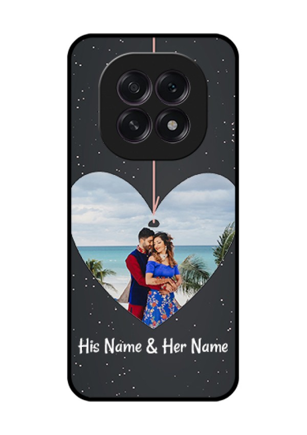 Oppo F29 5G Custom Glass Phone Case - Hanging Heart Design