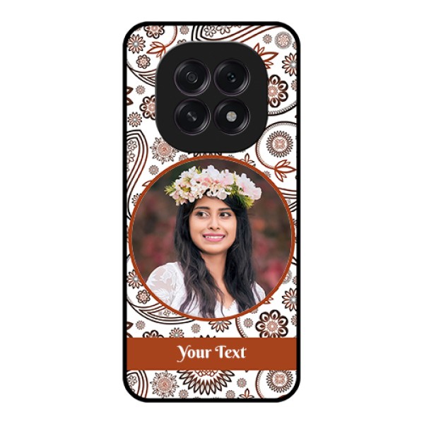 Oppo F29 5G Custom Glass Phone Case - Abstract Flower Design
