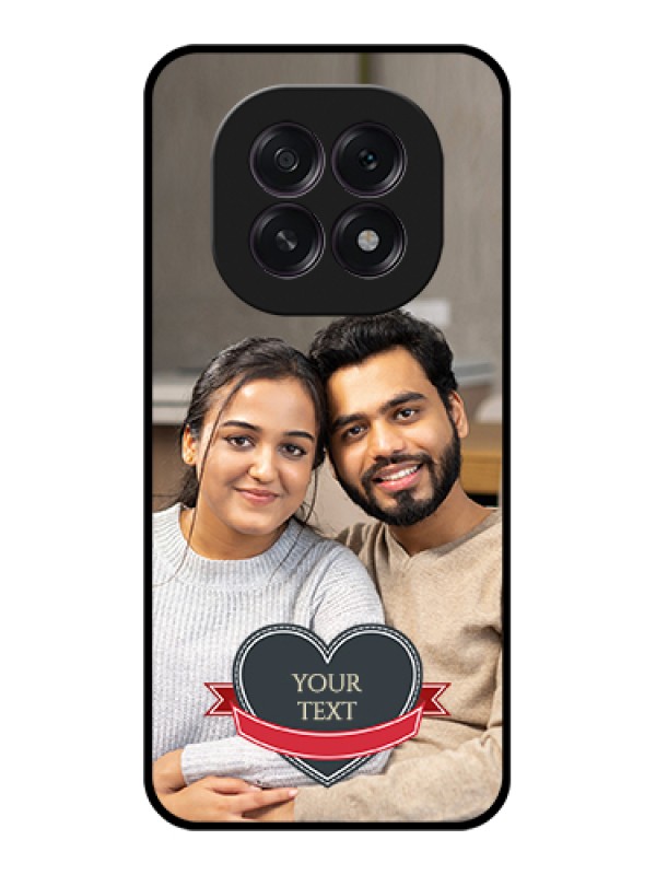 Custom Oppo F29 5G Custom Glass Phone Case - Just Married Couple Design