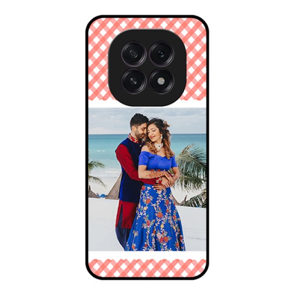 Oppo F29 5G Custom Glass Phone Case - Pink Pattern Design