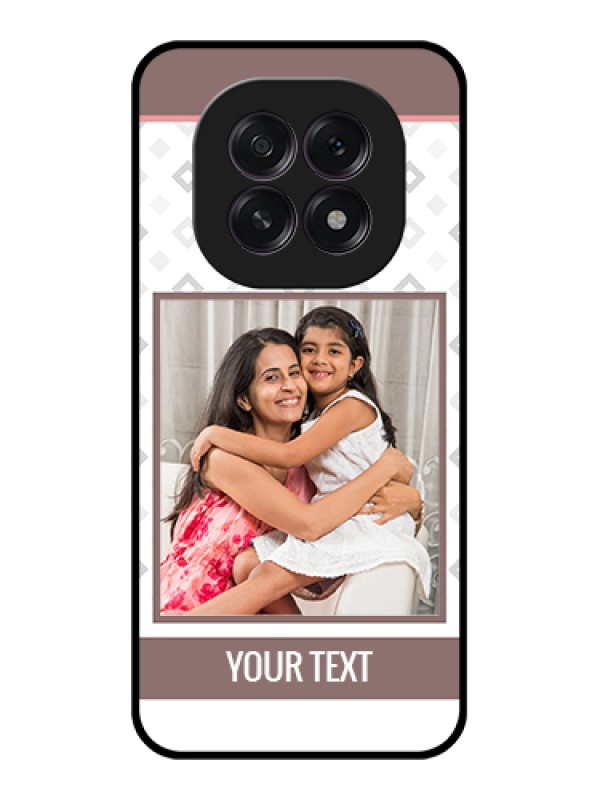 Custom Oppo F29 5G Custom Glass Phone Case - Simple Diamond Design